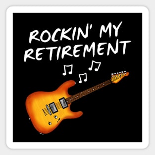 Electric Guitarist, Rockin' My Retirement, Retired Musician Magnet